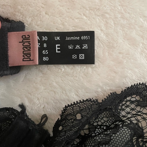 Panache Andorra black bra size 30E - Picture 3 of 3